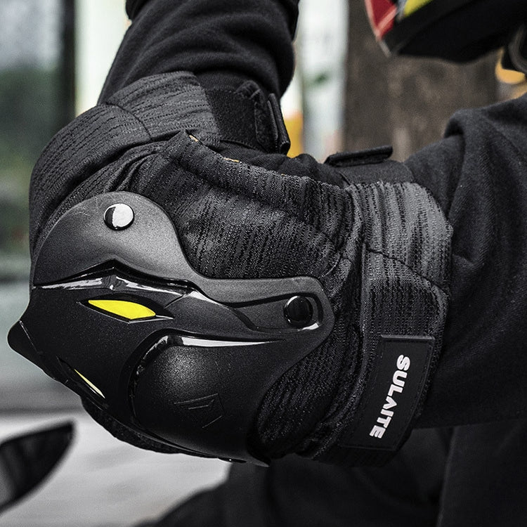 SULAITE Motorcycle Protector Rider Wind Warmth Protective Gear Riding Equipment, Colour: Black Elbow Pads - Protective Gear by SULAITE | Online Shopping South Africa | PMC Jewellery | Buy Now Pay Later Mobicred