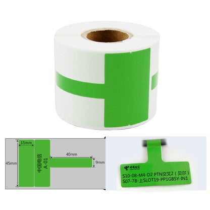 Printing Paper Cable Label For NIIMBOT B50 Labeling Machine(03T-Green) - Printer Accessories by NIIMBOT | Online Shopping South Africa | PMC Jewellery | Buy Now Pay Later Mobicred