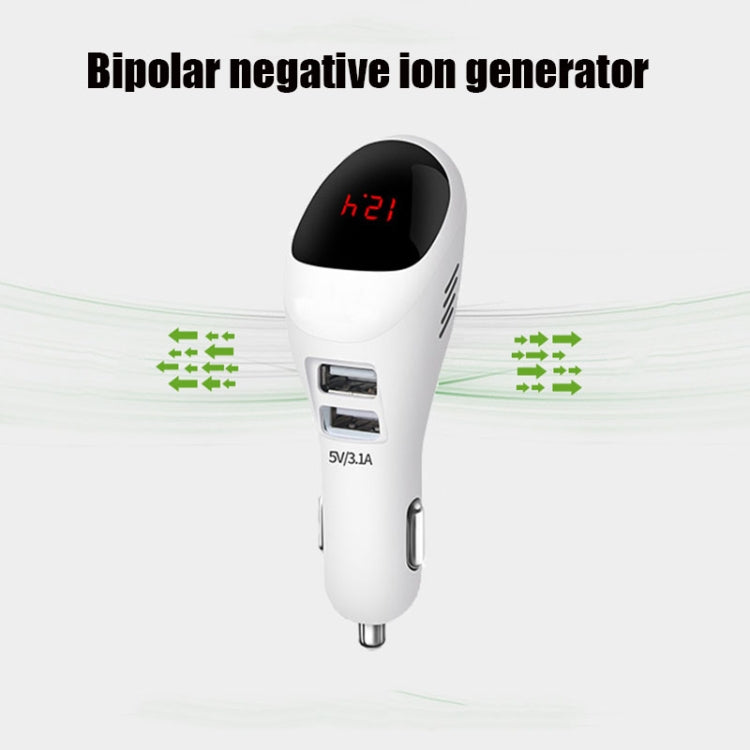 S90B Multifunctional Car Negative Ion Formaldehyde Removal Air Purifier(White) - Air Purifier by PMC TechLife | Online Shopping South Africa | PMC TechLife | Buy Now Pay Later Mobicred