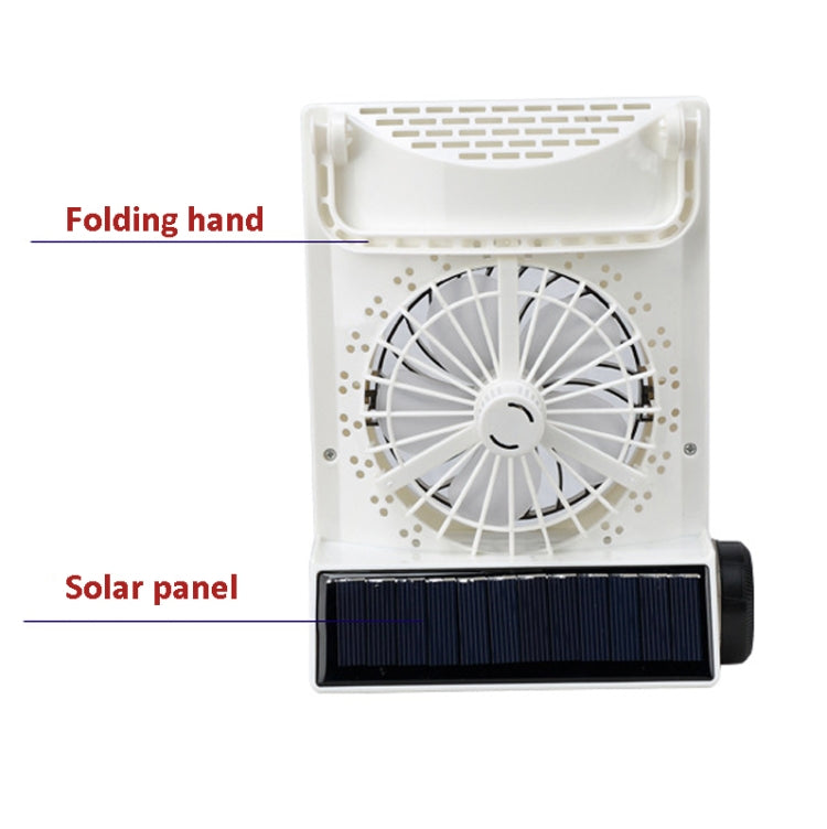 Four-In-One Solar Fan With Lamp Flashlight Function,CN Plug(Blue) - Electric Fans by PMC Jewellery | Online Shopping South Africa | PMC Jewellery | Buy Now Pay Later Mobicred