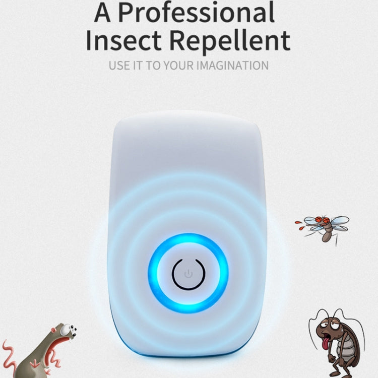 H12 2 PCS Ultrasonic Electronic Mouse Repeller Household Mini Mosquito Repeller, Product specification: US Plug(White) - Repellents by PMC Jewellery | Online Shopping South Africa | PMC Jewellery | Buy Now Pay Later Mobicred