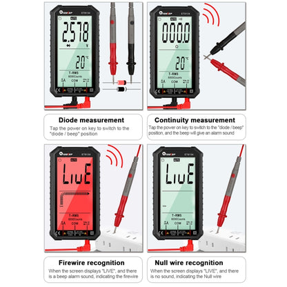 TOOLTOP ET8134 4.7 Inch LCD Full-Screen Multimeter With Color Change Alarm Function - Digital Multimeter by PMC Jewellery | Online Shopping South Africa | PMC Jewellery | Buy Now Pay Later Mobicred