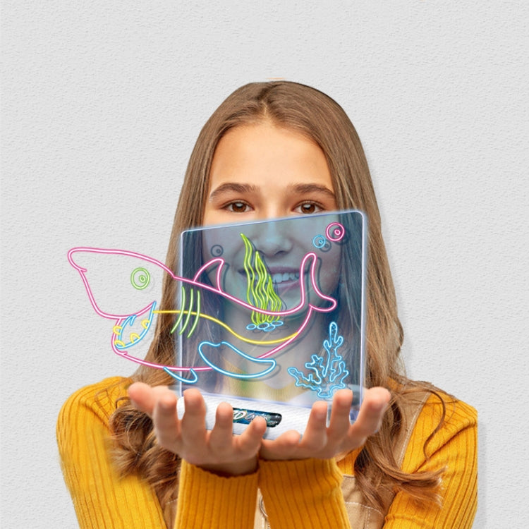 3D Fluorescent Drawing Board Magic Luminous Three-Dimensional Writing Board Graffiti Board Lighting Puzzle Children Drawing Board,Style: Medium  Drawing Board (Space Version) -  by PMC TechLife | Online Shopping South Africa | PMC TechLife | Buy Now Pay Later Mobicred