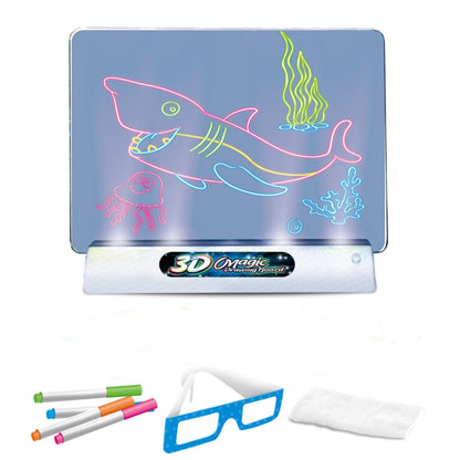 3D Fluorescent Drawing Board Magic Luminous Three-Dimensional Writing Board Graffiti Board Lighting Puzzle Children Drawing Board,Style: Large Drawing Board (Dinosaur Version) -  by PMC Jewellery | Online Shopping South Africa | PMC Jewellery | Buy Now Pay Later Mobicred