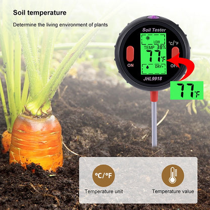 Five-In-One Soil Meter PH Humidity Temperature Photometry Detector PH Photometry Multifunctional Detector - PH & Moisture Meter by PMC Jewellery | Online Shopping South Africa | PMC Jewellery