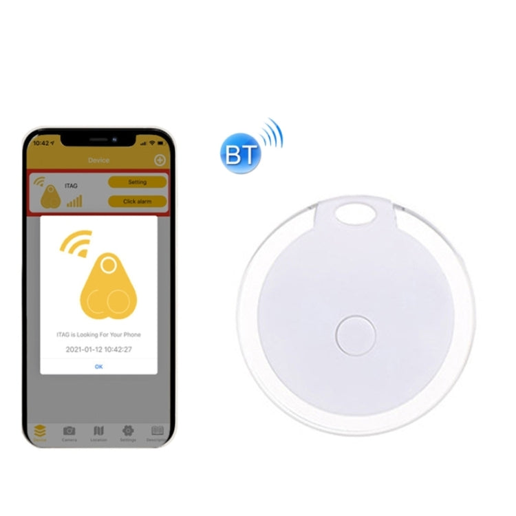 2 PCS  HYC-05 Round Bluetooth Anti-Lost Device Mobile Phone Key Two-Way Object Finding Alarm( White) - Anti-lost Alarm by PMc TechLife | Online Shopping South Africa | PMc TechLife | Buy Now Pay Later Mobicred