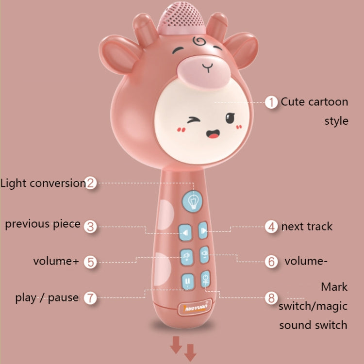 Children Wireless Singing Microphone Early Education Toys, Colour: Pink - Microphone by PMC Jewellery | Online Shopping South Africa | PMC Jewellery | Buy Now Pay Later Mobicred