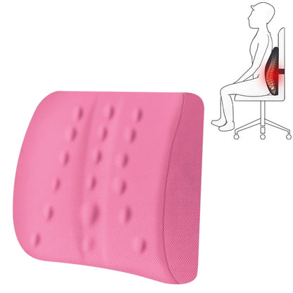 Lumbar Cushion Office Maternity Seat Cushion Car Lumbar Memory Foam Lumbar Pillow,Style: Standard (Pink) - Cushions & Pillows by PMC Jewellery | Online Shopping South Africa | PMC Jewellery | Buy Now Pay Later Mobicred