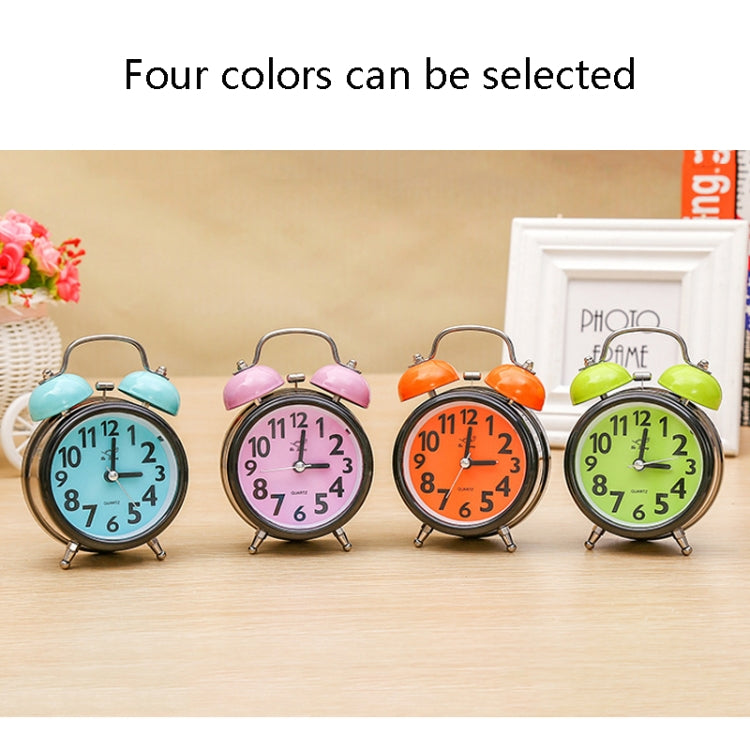 A32 Double Bell Alarm Clock Student Bedside Belt Alarm(Light Blue) - Alarm Clocks by PMc TechLife | Online Shopping South Africa | PMc TechLife | Buy Now Pay Later Mobicred