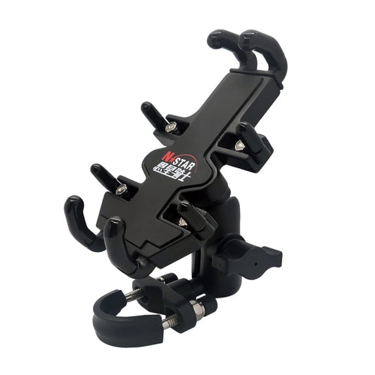 N-STAR NJN001 Motorcycle Bicycle Compatible Mobile Phone Bracket Aluminum Accessories Riding Equipment(With T Head) - Holders by N-STAR | Online Shopping South Africa | PMC Jewellery | Buy Now Pay Later Mobicred