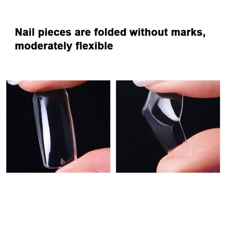 Nail Art Patch Ultra-Thin Seamless Finished Finished Removable Extended Fake Nail Patch(Scrub Transparent) - Nail Stickers by PMC Jewellery | Online Shopping South Africa | PMC Jewellery | Buy Now Pay Later Mobicred