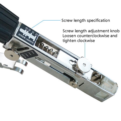 JieLi Chain Belt Screw Converter Electric Screwdriver On Gypsum Board Tool With 50 Chains Strap - Screws by PMC Jewellery | Online Shopping South Africa | PMC Jewellery