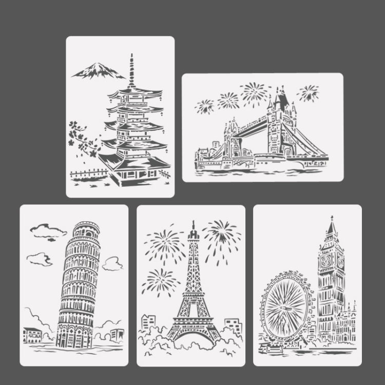 1 Paris Tower Construction Series Painting Template Theme City A4 Label Template - Art Supplies by PMC TechLife | Online Shopping South Africa | PMC TechLife | Buy Now Pay Later Mobicred
