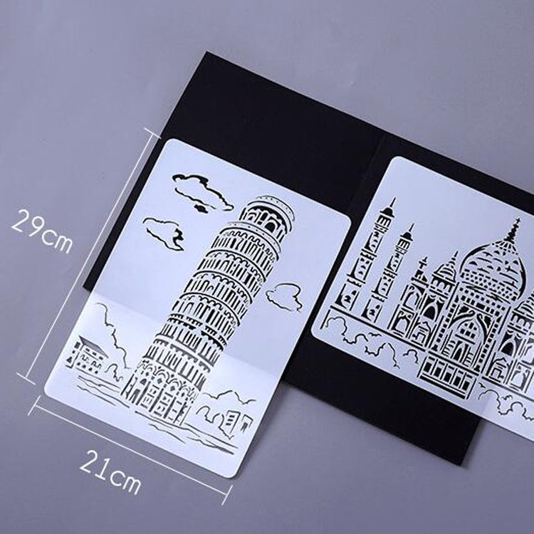 1 Paris Tower Construction Series Painting Template Theme City A4 Label Template - Art Supplies by PMC TechLife | Online Shopping South Africa | PMC TechLife | Buy Now Pay Later Mobicred