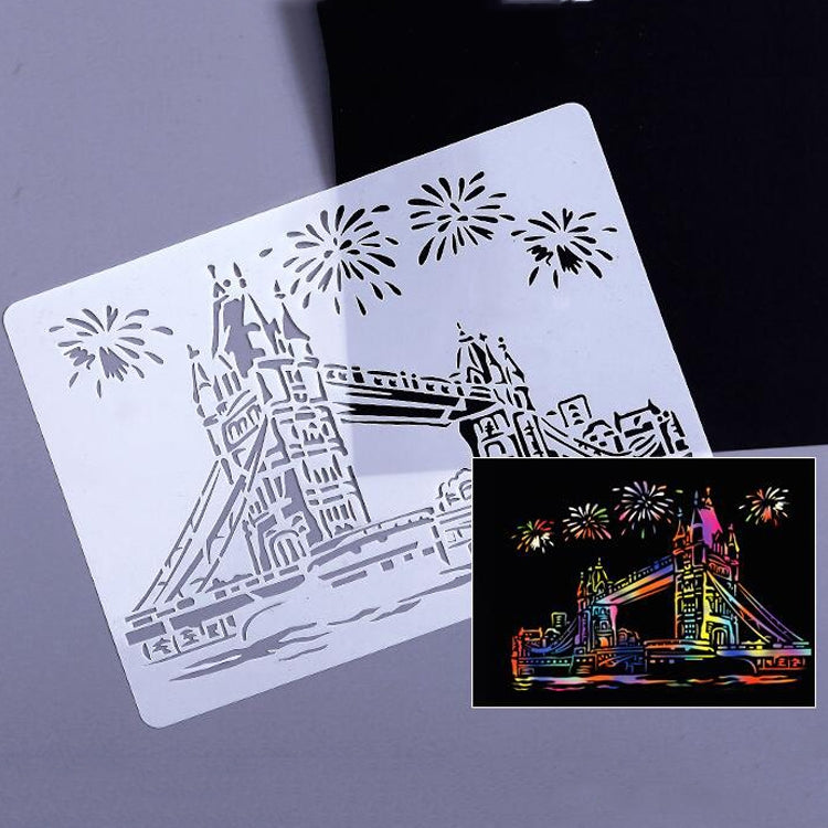 1 Paris Tower Construction Series Painting Template Theme City A4 Label Template - Art Supplies by PMC TechLife | Online Shopping South Africa | PMC TechLife | Buy Now Pay Later Mobicred