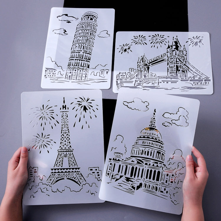 6 White House Construction Series Painting Template Theme City A4 Label Template - Art Supplies by PMC TechLife | Online Shopping South Africa | PMC TechLife | Buy Now Pay Later Mobicred