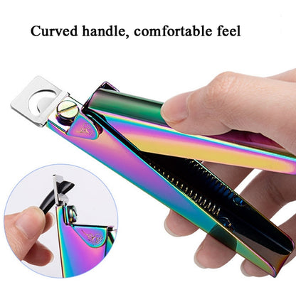 Nail Word Cut French U-Shaped Cut Fake Nail Cut Stainless Steel Nail Knife, Color Classification: Colorful Titanium 2 - Nail Clipper by PMC Jewellery | Online Shopping South Africa | PMC Jewellery | Buy Now Pay Later Mobicred