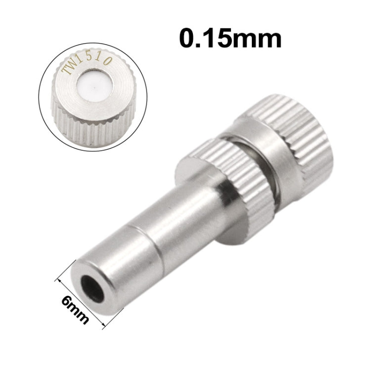 6mm Humidifying And Dedusting Cooling Atomizing Sprinkler Quick-Plug Fog Misting Nozzle, Model: 0.15mm - Watering & Irrigation by PMC Jewellery | Online Shopping South Africa | PMC Jewellery