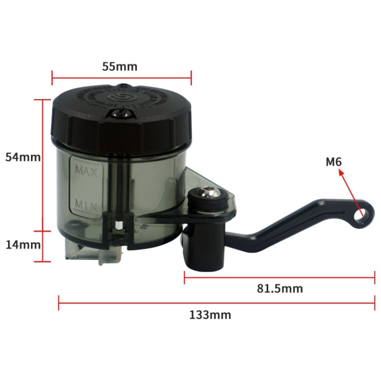 Motorcycle Modified Fittings Front Brake Oil Liquid Oil Cup Direct Pump Large Capacity Universal Oil Pot(Transparent) - Motorbike Brakes by PMC Jewellery | Online Shopping South Africa | PMC Jewellery | Buy Now Pay Later Mobicred