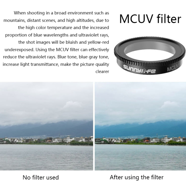 Sunnylife Sports Camera Filter For Insta360 GO 2, Colour: MCUV - Len Accessories by Sunnylife | Online Shopping South Africa | PMC TechLife | Buy Now Pay Later Mobicred