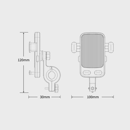 2 PCS Motorcycle Electrical Pedal Car Self-Lock Bracket Riding One-Button Shrink Mobile Phone Holder(Green M1) - Holder by PMC Jewellery | Online Shopping South Africa | PMC Jewellery | Buy Now Pay Later Mobicred