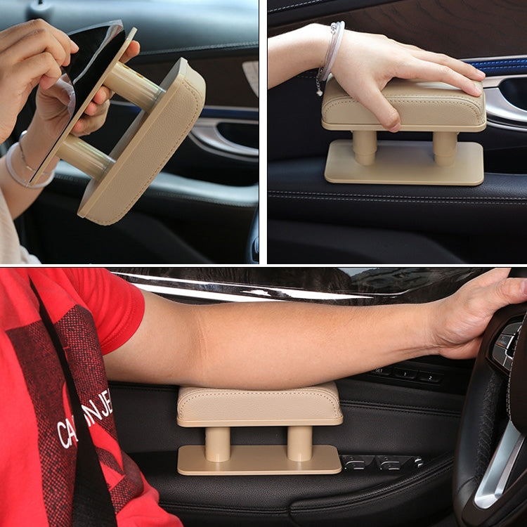 Car Arm Handle Seat Left Hand Elbow Tray Universal Leather Increasing Pad Central Armrest Box(Gray) - Seat Accessories by PMC Jewellery | Online Shopping South Africa | PMC Jewellery