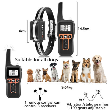 PaiPaitek PD529 Remote Control Dog Training Device Voice Control Anti-Barking Device Dog Training Device(Orange) - Training Aids by PaiPaitek | Online Shopping South Africa | PMC Jewellery | Buy Now Pay Later Mobicred