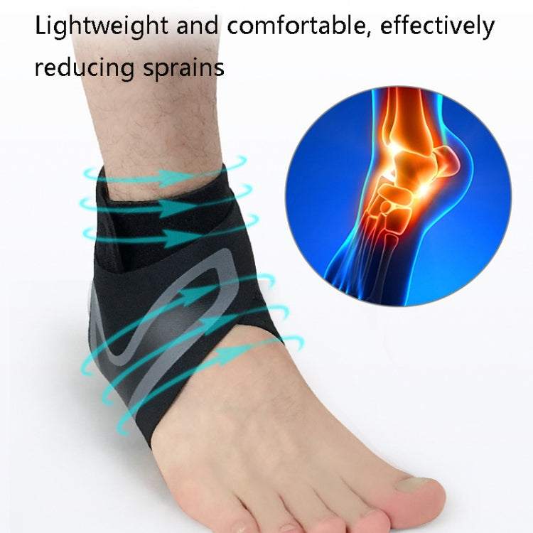 Sports Compression Anti-Sprain Ankle Guard Outdoor Basketball Football Climbing Protective Gear, Specification: M, Right Foot (Black Green) - Sports Safety by PMC Jewellery | Online Shopping South Africa | PMC Jewellery