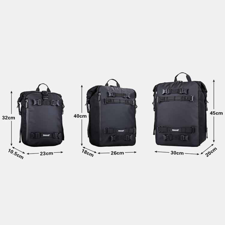 Rhinowalk Multi-Function Motorcycle Rear Seat Bag Combination Rear Shelf Pannier, Colour: Black 10L - Bags & Luggages by Rhinowalk | Online Shopping South Africa | PMC Jewellery | Buy Now Pay Later Mobicred