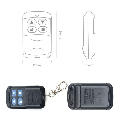 2 PCS Electric Roller Shutter Waterproof Copy Universal Remote Controller Garage Door Remote Control Key(315MHz) - Universal by PMC Jewellery | Online Shopping South Africa | PMC Jewellery