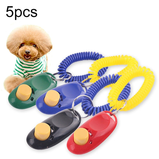5 PCS Dog Training Clicker Pet Vocalization Cat And Dog Training Device Pet Training Supplies(Random Color Delivery) - Training Aids by PMC Jewellery | Online Shopping South Africa | PMC Jewellery | Buy Now Pay Later Mobicred
