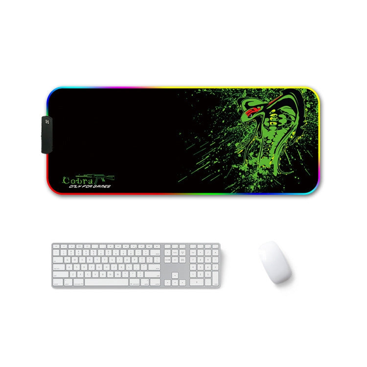 260x390x3mm F-01 Rubber Thermal Transfer RGB Luminous Non-Slip Mouse Pad(Brontosaurus) - Mouse Pads by PMC Jewellery | Online Shopping South Africa | PMC Jewellery | Buy Now Pay Later Mobicred