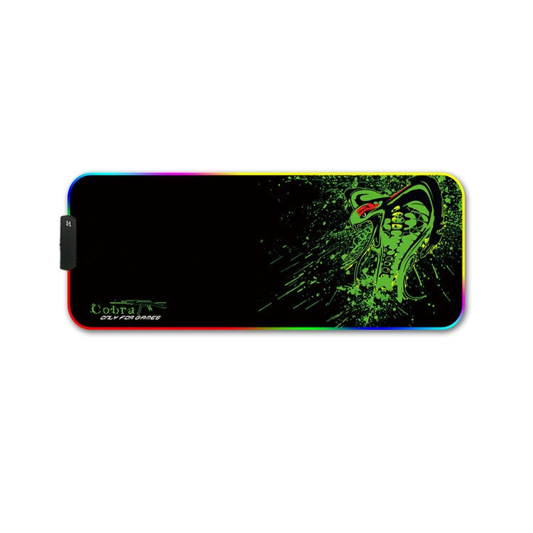 300x350x4mm F-01 Rubber Thermal Transfer RGB Luminous Non-Slip Mouse Pad(Brontosaurus) - Mouse Pads by PMC Jewellery | Online Shopping South Africa | PMC Jewellery | Buy Now Pay Later Mobicred