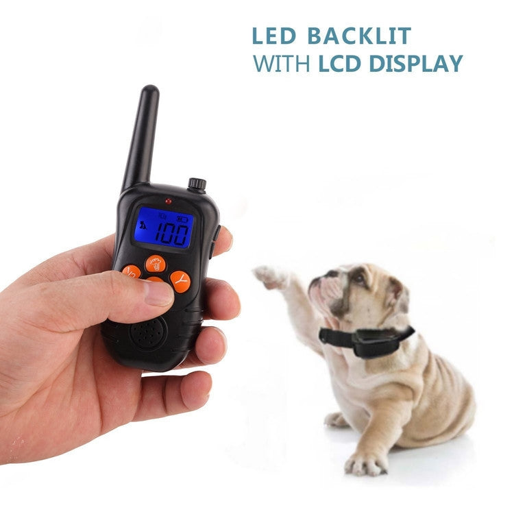 998DC Bark Stopper Remote Control Electric Shock Collar Dog Training Device, UK Plug - Training Aids by PMC Jewellery | Online Shopping South Africa | PMC Jewellery | Buy Now Pay Later Mobicred
