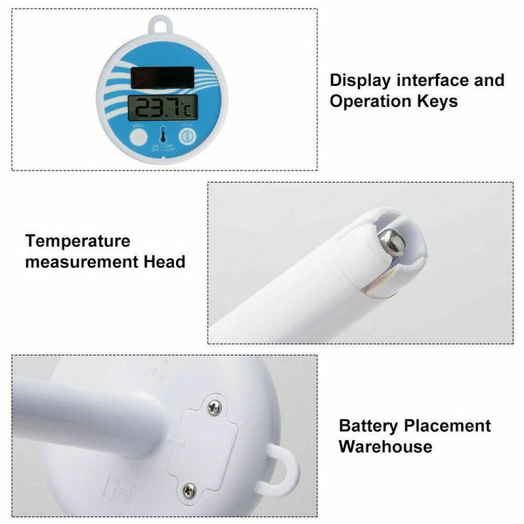 BL9057  Solar Swimming Pool Thermometer Swimming Pool Equipment Floating Water Thermometer with Digital Display Function(-20  -50 Celsius) - Other by PMC Jewellery | Online Shopping South Africa | PMC Jewellery | Buy Now Pay Later Mobicred