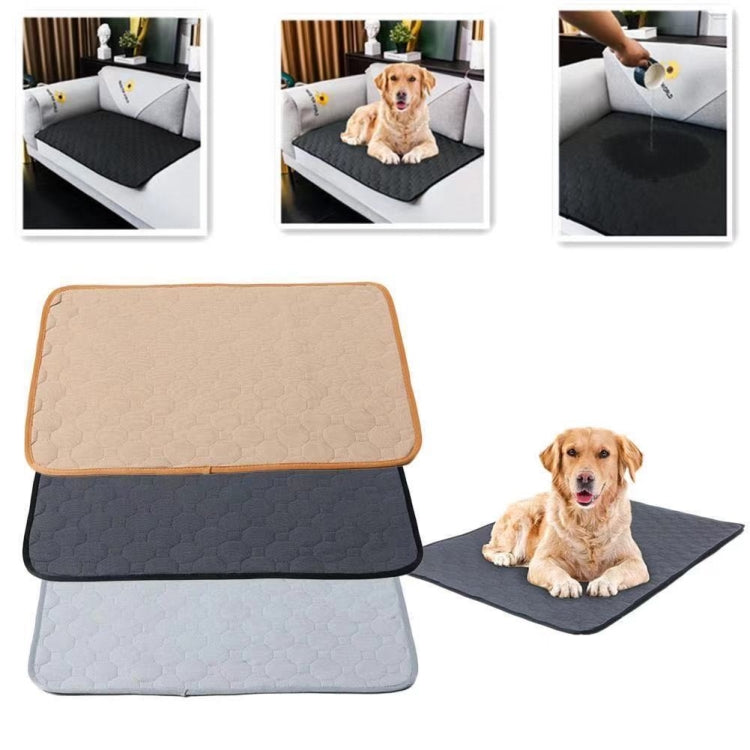 100x135cm Car Pet Injection Pad Waterproof Pad Cat Dog Sofa Waterproof Diapholic Carpet Water Absorbing Pad(Light Grey) - Seat Accessories by PMC Jewellery | Online Shopping South Africa | PMC Jewellery | Buy Now Pay Later Mobicred