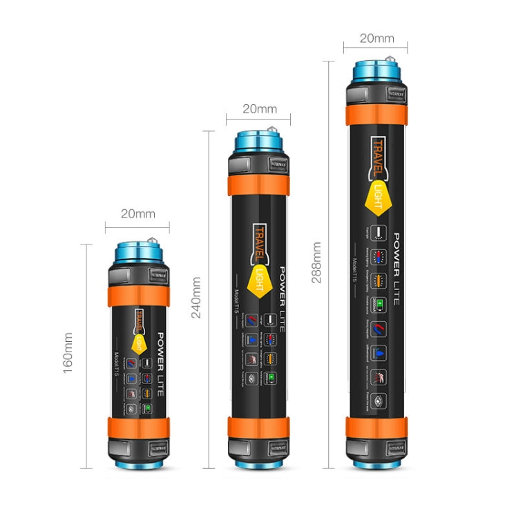 T15 Outdoor LED Camping Light Multi-Function Emergency IP68 Waterproof Flashlight with Mosquito Repellent / Warning Function - Camping Lighting by PMc TechLife | Online Shopping South Africa | PMc TechLife | Buy Now Pay Later Mobicred