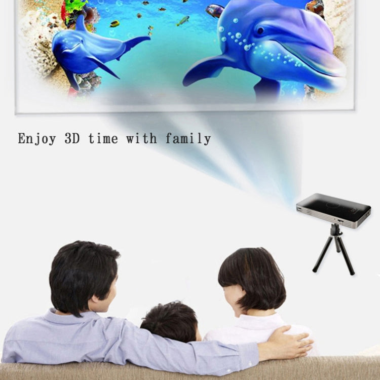C6 2GB+32GB Android Smart DLP HD Projector Mini Wireless Projector, UK Plug (Black) - free shipping - PMC Jewellery - Order now!