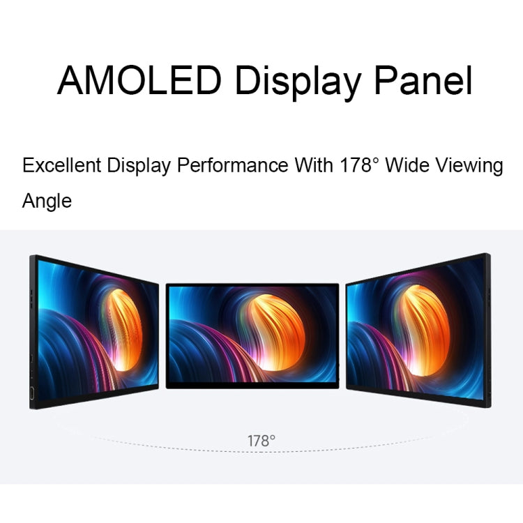 Waveshare 13.3 Inch 2K 2560×1440 HDMI/Type-C Display Interface AMOLED Touch Display(EU Plug) - Modules Expansions Accessories by Waveshare | Online Shopping South Africa | PMC Jewellery | Buy Now Pay Later Mobicred