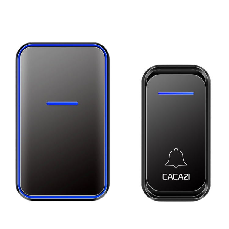 CACAZI Home Smart Digital Wireless Doorbell Remote Electronic Doorbell Elderly Pager, Style: AU Plug(Black) - Wireless Doorbell by CACAZI | Online Shopping South Africa | PMC Jewellery | Buy Now Pay Later Mobicred