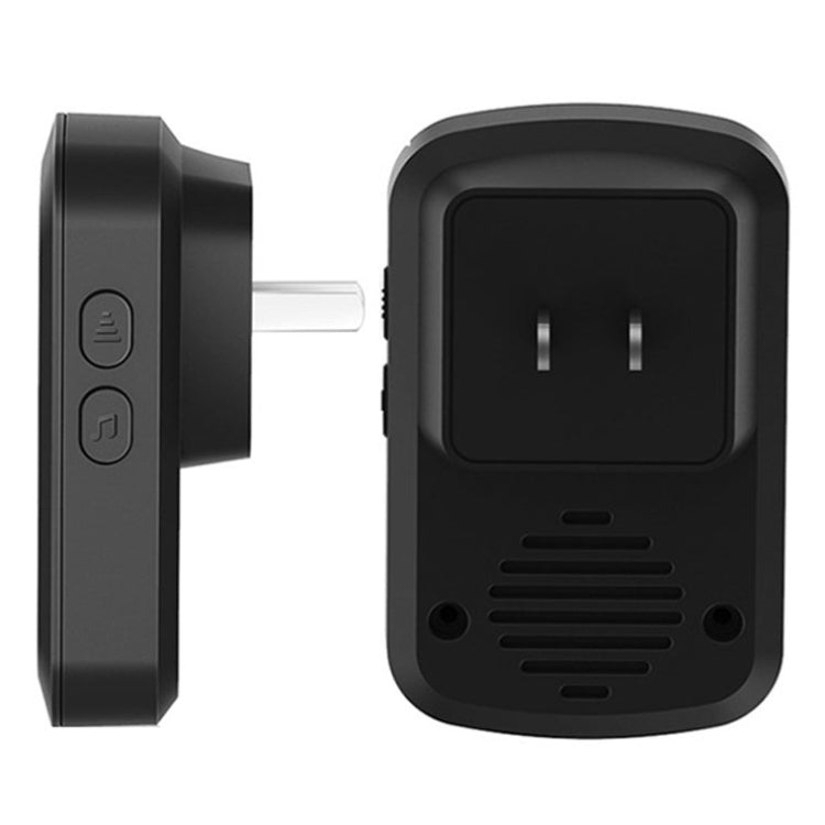 CACAZI M20 1 For 3 Split Type Door Opening Sensor Reminder Smart Wireless Doorbell Alarm, Style: US Plug(Black) - Wireless Doorbell by CACAZI | Online Shopping South Africa | PMC Jewellery