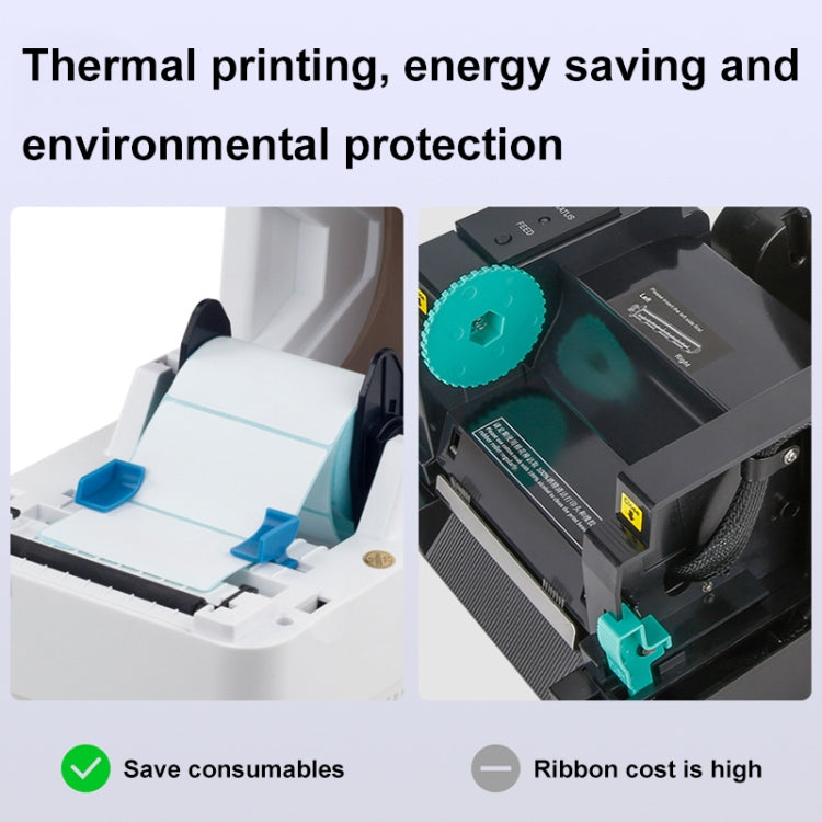 Xprinter XP-320B 80mm Thermal Barcode Supermarket Cashier Label Printer, Spec: USB+Bluetooth(UK Plug) - free shipping - PMC TechLife - Order now!