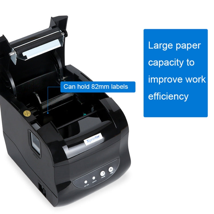 Xprinter XP-365B 80mm Thermal Label Printer Clothing Tag Supermarket Barcode Printer, Plug: AU Plug(Bluetooth Version) - free shipping - PMC TechLife - Order now!