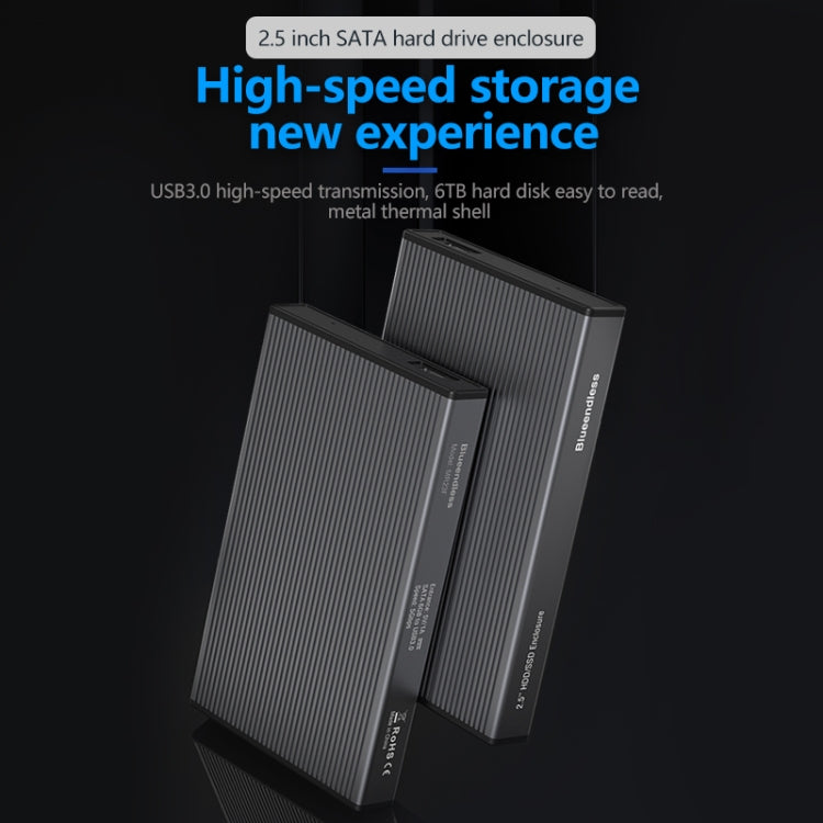 Blueendless 2.5 inch Mobile Hard Disk Box SATA Serial Port USB3.0 Free Tool SSD, Style: MR23F -A Port - free shipping - PMC Jewellery - Order now!