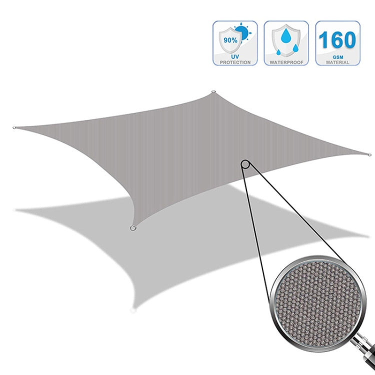 Outdoor Garden Sunshade Sail Waterproof Anti-UV Canopy, Size: 2m x 4m(Gray) - Tents & Accessories by PMC Jewellery | Online Shopping South Africa | PMC Jewellery