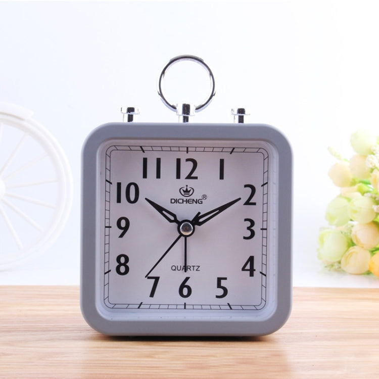Candy Color Office Home Student Square Alarm Clock(Grey) - Alarm Clocks by PMc TechLife | Online Shopping South Africa | PMc TechLife | Buy Now Pay Later Mobicred