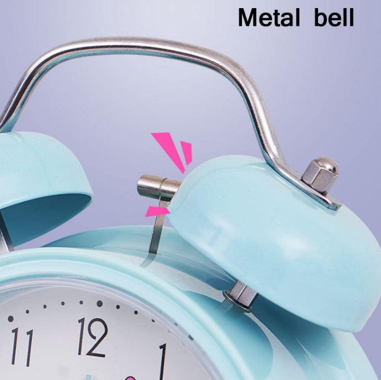 Student Cute Style Bell Alarm Clock Bedside Mute Clock With Light Specification��� Y36 4 Inch (Pink) - Alarm Clocks by PMc TechLife | Online Shopping South Africa | PMc TechLife | Buy Now Pay Later Mobicred