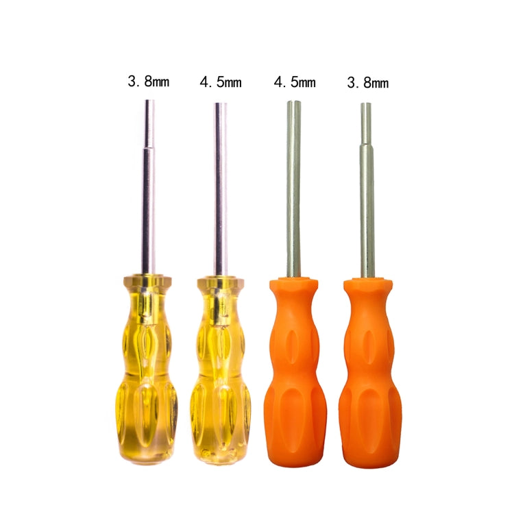 4 PCS Disassembly Tool Screwdriver Sleeve Applicable For Nintendo N64 / SFC / GB / NES / NGC(Orange Yellow 4.5mm) - Tools by PMC Jewellery | Online Shopping South Africa | PMC Jewellery | Buy Now Pay Later Mobicred