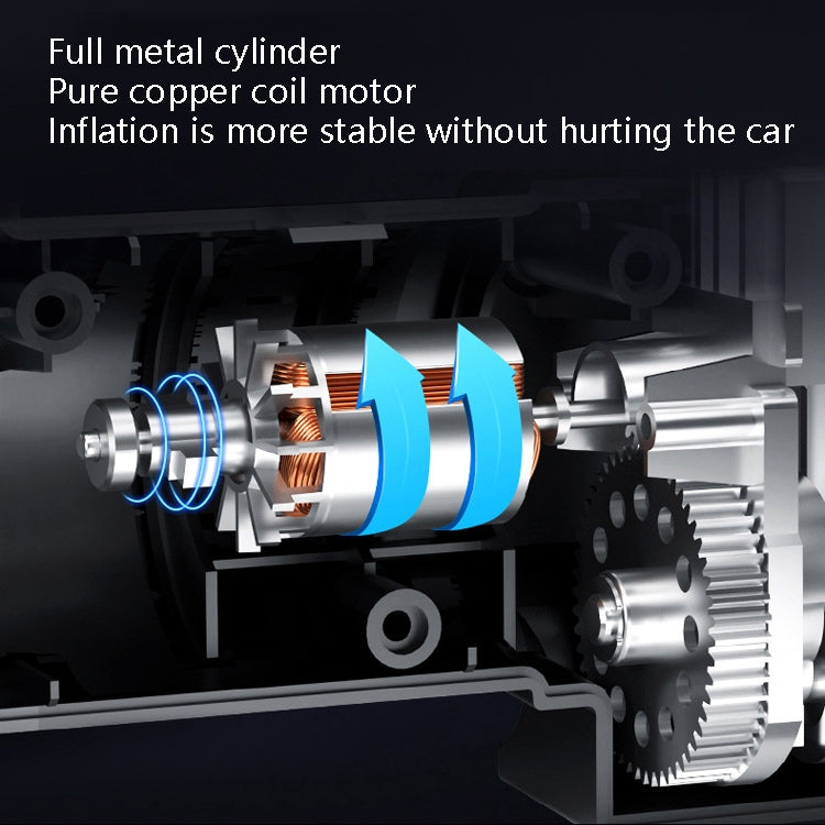 Car Inflatable Pump Portable Small Automotive Tire Refiner Pump, Style: Wired Pointer With Lamp - Inflatable Pump by PMC TechLife | Online Shopping South Africa | PMC TechLife