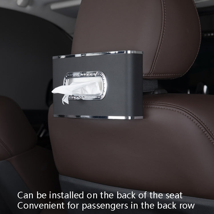 Car Clock Tissue Box Multi-Function Vehicle Instrument Table Paper Towel Box, Style: With Clock (Gray) - Tissue Boxes by PMC TechLife | Online Shopping South Africa | PMC TechLife | Buy Now Pay Later Mobicred